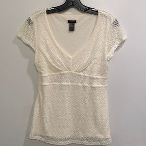 Ann Taylor white top size M